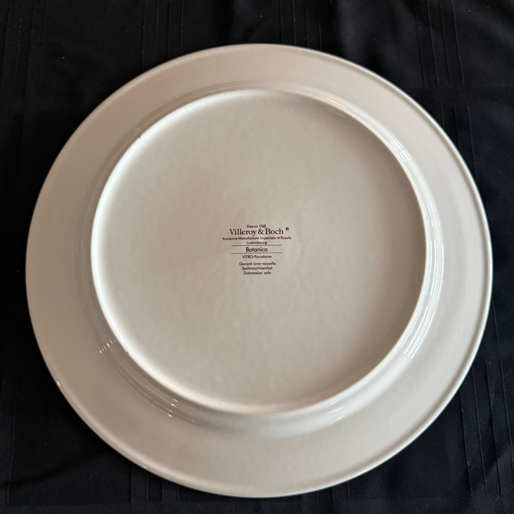 Villeroy & Boch Botanica Nicotiana Tabacum 12.25” Round Platter Vintage - Picture 4 of 9